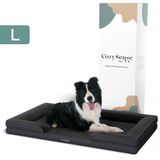 CozySense Orthopedische Hondenmand - 90 x 54 cm - Maat L - Zwart