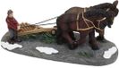Santaville - Farmer with Workhorses and Harrow Polyresin 22cm