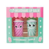 Tinc Milkshake Lippenbalsem voor kinderen, gearomatiseerd met fruitige geuren, aardbeien, appel, roze en groen, Geparfumeerde lippenbalsem