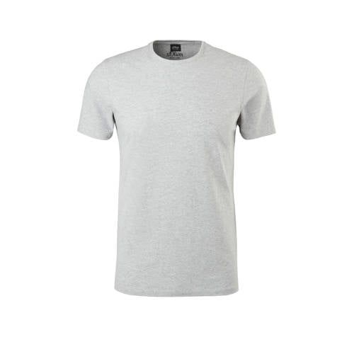 s.Oliver BLACK LABEL slim fit T-shirt lichtgrijs