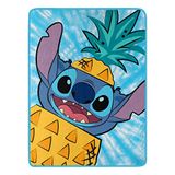 Northwest Disney's Lilo & Stitch Micro Raschel Gooi Deken, 46" x 60", Ananas Surprise