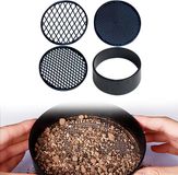 Shenzhen Haorui Industrial Technology Co., Ltd. Tamis de jardin rond en plastique 11 cm - Tamis 4-en-1 pour sable, terre et jardin