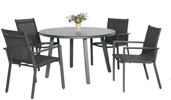 Oosterik Home Diningset Pinerolo Chieri Grey