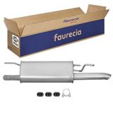 HELLA 8LD 366 031-011 Silencieux arrière Easy2Fit – PARTNERED with Faurecia arrière, avec pièces de montage
