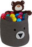 Merkloos Relaxdays Opbergmand Kinderkamer - Katoen - Beer - 38 x 34 cm
