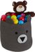 Merkloos Relaxdays Opbergmand Kinderkamer - Katoen - Beer - 38 x 34 cm