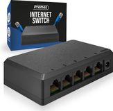 Premes - 5-Poorts Gigabit Ethernet Switch - 1000 Mbps