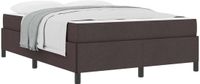 vidaXL Boxspringbed Donkerbruin 140 x 200 cm Stof