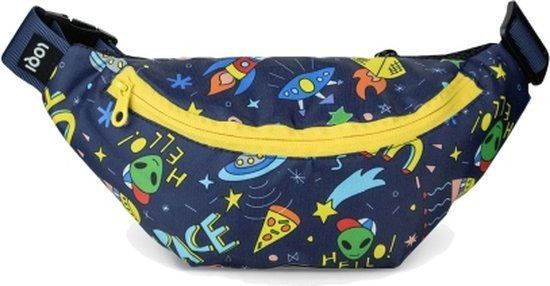 LOQI Bum Bag - Space Ufo Mini Recycled - Blauw