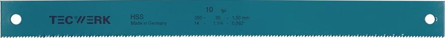 TECWERK Machinesawblade L400xB32xS1,6mm HSS gat-D.8,5mm TPI 6