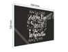 DarHaus Daria Kosta TMK ArtDeko Serie - Plaque de protection en verre - 70x52cm - Noir