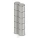 MAUL Neodymium magneten rond zilver sterk 10 stuks compact