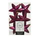 Decoris kersthanger sterren - 6x st - framboos roze - 7 cm - kunststof
