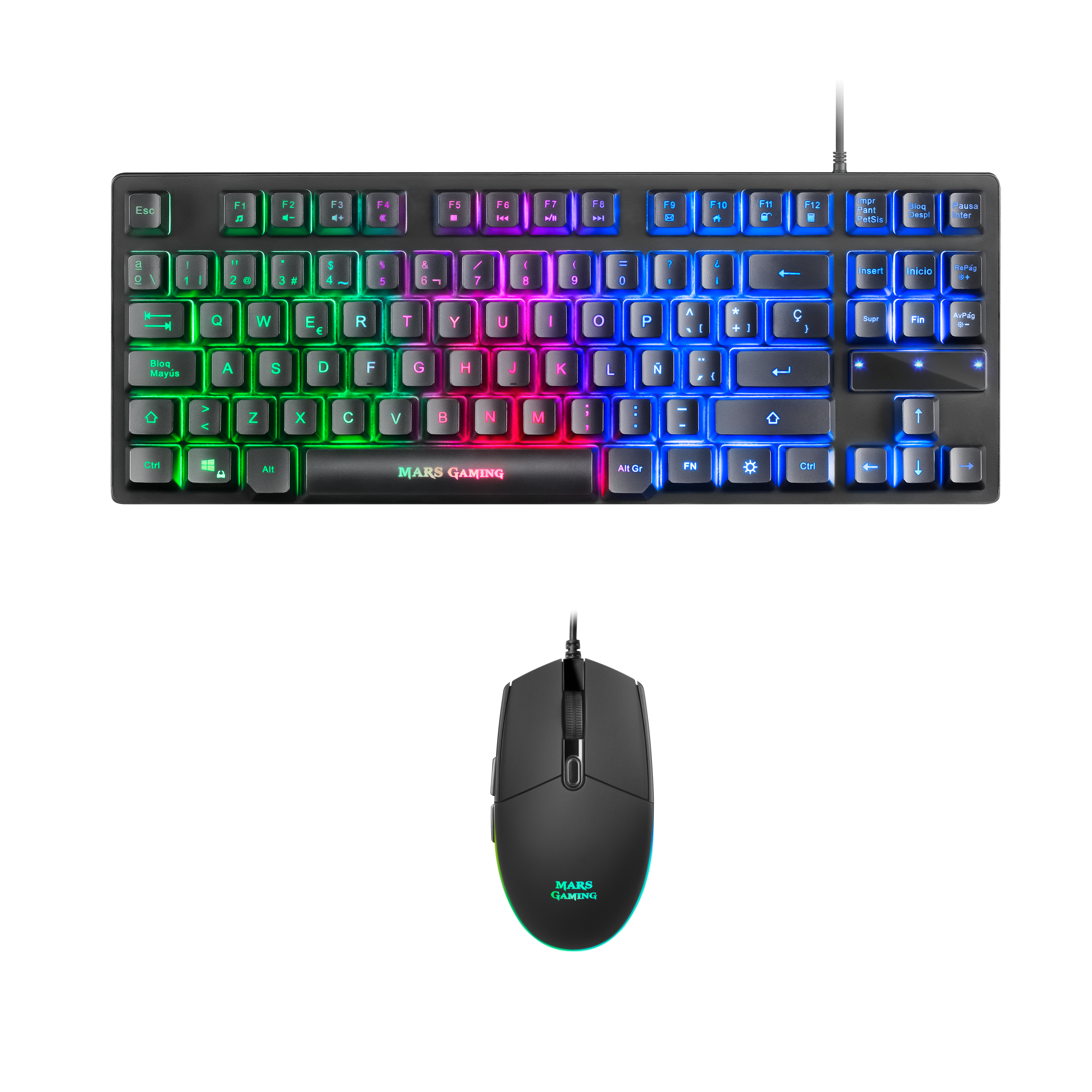 MARS GAMING MCPTKLES - Toetsenbord - Zwart