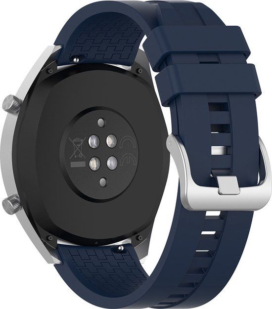 Strap-it 20mm - Siliconen Horlogeband - Donkerblauw - Geschikt voor Samsung Galaxy Watch