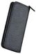 Black leather fountain pen case with 3 compartments