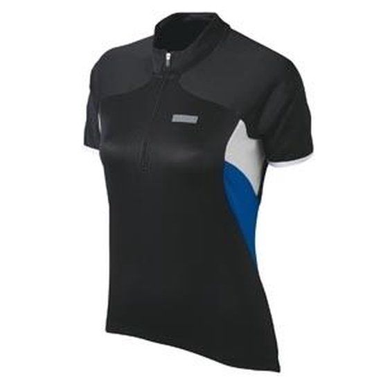 Shimano Originals - Fietsshirt - Dames - Korte Mouw - Zwart/Wit/Blauw - Maat S