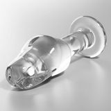 Nebula by Ibiza Ibiza Nebula Series Model 6 Anale Plug Borosilicate Glass Transparant 12.5 Cm -O- 4 Cm