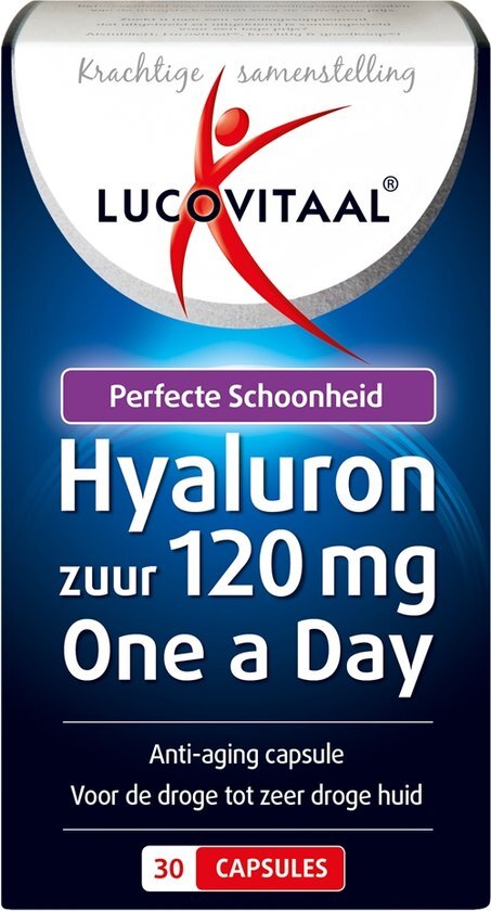 Lucovitaal Hyaluronzuur Droge Huid 120mg Capsules 30st