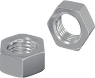 vidaXL - Hexagon nut - 2 pcs - Silver - M6 - Metal