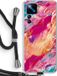 Case Company® - Xiaomi 12T Hoesje met Koord - Pastel Echoes - Zwart Koord - Back Cover