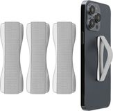 kwmobile vingerhouder voor smartphone - Zilver - Set van 3