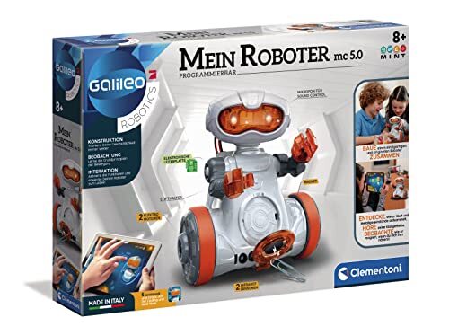 Clementoni Galileo Science 59158 Mijn robot MC 5.0, robotiek voor kleine ingenieurs, high-tech speelgoed, ideaal als cadeau, programmeren voor kinderen vanaf 8 jaar