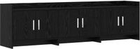 vidaXL TV-kast 168 x 33 x 47 cm Zwart eiken Bewerkt hout