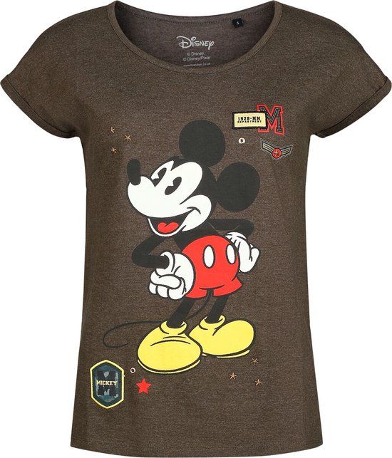 Mickey & Minnie Mouse Cotton Division Mickey Mouse Military Dames T-shirt - khaki - XL