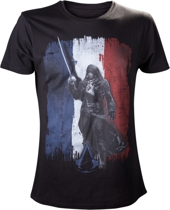 Ubisoft Assassins Creed Unity Tricolore Black T Shirt M
