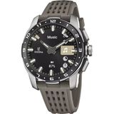 Festina F23305/6 Polshorloge Hybride Heren Connected Groen Saffierglas Siliconenband Titaniumkast