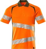 Mascot Accelerate Safe Poloshirt 19083-771 - hi-vis oranje/mosgroen - XL