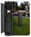 Paliso Design stekkerzuil met 2 stopcontacten voor tuin - Energiekolom met deur - Noir - IP44 - Hoogte 39,5 cm