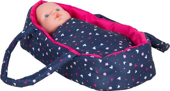 Basic 3 in 1 Poppenwagen Blauw/Roze