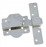 AMIG Verchroomde schuifgrendel met slot, 105x165mm, staal