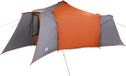 vidaXL Tipi Tent 8-persoons Grijs en Oranje Taft