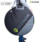 DS COVERS CROSS Wieltas – Transporttas voor Twee Fietswielen – Race-Gravel-MTB-wielen – T/m 29 Inch – Beschermt Band & Velg – Zwart – DS COVERS