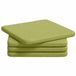 vidaXL Coussin d'assise 4 pièces vert clair 40 x 40 x 3 cm tissu