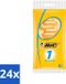 Bic 24 x Lames de ras sensibles lame unique rasoirs jetables 5 lames acier inoxydable orange