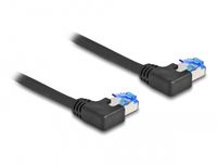 Delock SFTP CAT6a netwerkkabel | haaks (rechts) / haaks (rechts) | zwart | LSZH | 1 meter