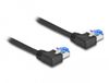 Delock SFTP CAT6a netwerkkabel | haaks (rechts) / haaks (rechts) | zwart | LSZH | 1 meter