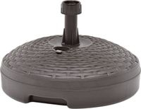 vidaXL Parasolvoet - Kunststof Rattan - 20L - Bruin