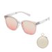 Beneunder FD421 Lunettes de soleil oversize pliables avec verres anti-reflets UV400 - Rose