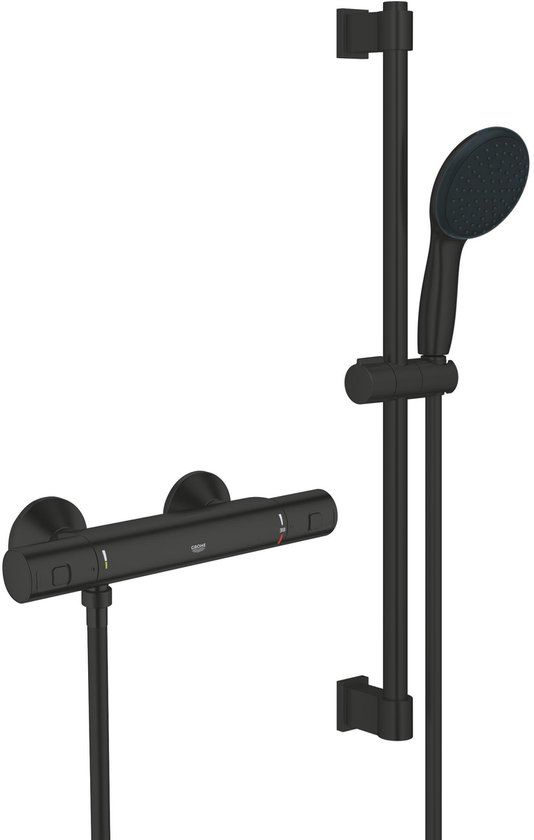 GROHE QuickFix Precision Start Doucheset - Thermostatisch - Mat Zwart