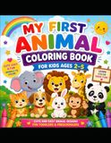 Happy Animals Coloring Book for Toddlers