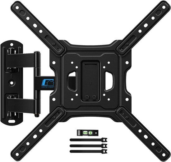 Volledig Beweegbare TV-Muurbeugel - Voor 26-55 Inch LED/LCD/OLED TV‘s - Draaibaar, Kantelbaar & Uitschuifbaar - Voor Platte en Gebogen Schermen - Max VESA 400x400 - Draagvermogen 40 kg