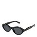 Valentino VG0008S Sonnenbrille Damen Schwarz Katzenauge Grau 52mm