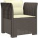 Maison Exclusive - Fauteuil 1 Place Avec Coussins Look Rotin Pp Gris Clair