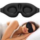INF 3D-slaapmasker met accessoires, zwart