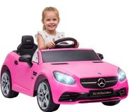 AIYAPLAY Elektrische Kinderauto - Kunststof, Metaal - 107L x 62,5B x 44H cm - Roze